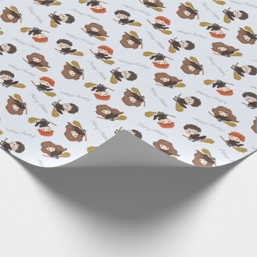 Magische Harry Potter™ en Zweinstein Verjaardag Cadeaupapier (Hoek)