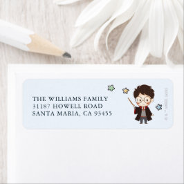 Magische Harry Potter™ en Zweinstein Verjaardag Etiket