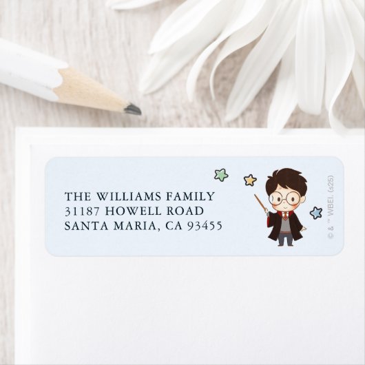 Magische Harry Potter™ en Zweinstein Verjaardag Etiket (Insitu)