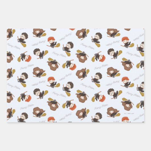 Magische Harry Potter™ en Zweinstein Verjaardag Inpakpapier Vel (Voorkant 2)