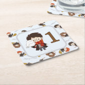 Magische Harry Potter™ en Zweinstein Verjaardag Kartonnen Onderzetters (Schuin)