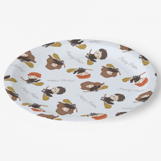 Magische Harry Potter™ en Zweinstein Verjaardag Papieren Bordje (Gekanteld)