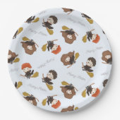 Magische Harry Potter™ en Zweinstein Verjaardag Papieren Bordje (Voorkant)