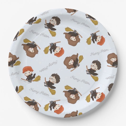 Magische Harry Potter™ en Zweinstein Verjaardag Papieren Bordje (Voorkant)