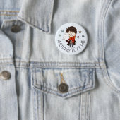 Magische Harry Potter™ en Zweinstein Verjaardag Ronde Button 5,7 Cm (In situ)