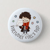 Magische Harry Potter™ en Zweinstein Verjaardag Ronde Button 5,7 Cm (Voorkant)