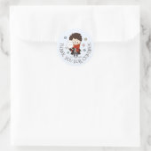 Magische Harry Potter™ en Zweinstein Verjaardag Ronde Sticker (Tas)