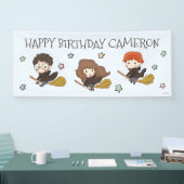 Magische Harry Potter™ en Zweinstein Verjaardag Spandoek (Beurs)