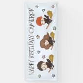 Magische Harry Potter™ en Zweinstein Verjaardag Spandoek (Verticaal)