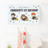 Magische Harry Potter™ en Zweinstein Verjaardag Spandoek (Insitu)