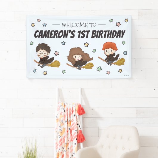 Magische Harry Potter™ en Zweinstein Verjaardag Spandoek (Insitu)