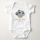 Magische Harry Potter & Hogwarts baby-aankondiging Romper (Voorkant)
