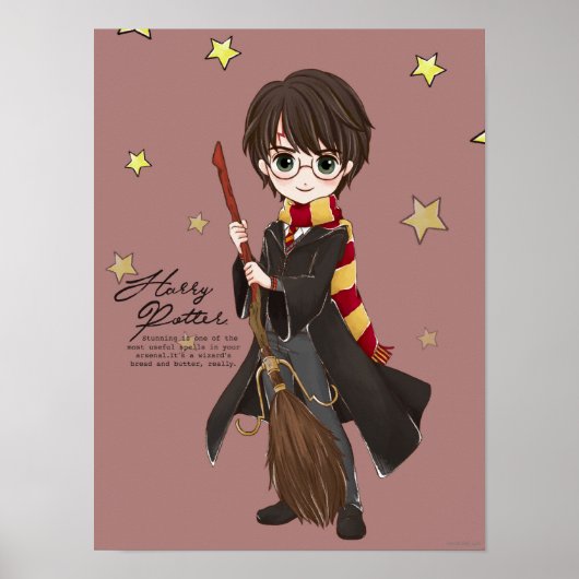 Magische HARRY POTTER™-Waterverf Poster (Voorkant)