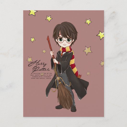Magische HARRY POTTER™-Waterverf Uitnodiging Briefkaart (Voorkant)
