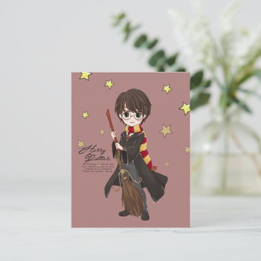 Magische HARRY POTTER™-Waterverf Uitnodiging Briefkaart (Staand voorkant)