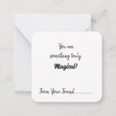 Magische Harten Heks Valentijnskaart Notitiekaartje (Achterkant)