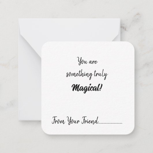 Magische Harten Heks Valentijnskaart Notitiekaartje (Achterkant)