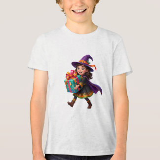 Magische Heks Die Cadeaus Bezorgt Halloween Fantas Tri-Blend Shirt