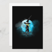 Magische heks en katten kaart (Voorkant / Achterkant)