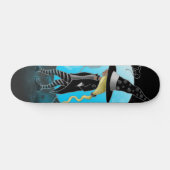 Magische heks en katten persoonlijk skateboard (Horizontaal)