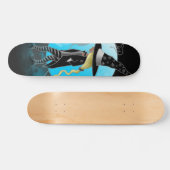 Magische heks en katten persoonlijk skateboard (Horizontaal)