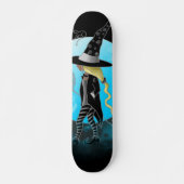 Magische heks en katten persoonlijk skateboard (Voorkant)