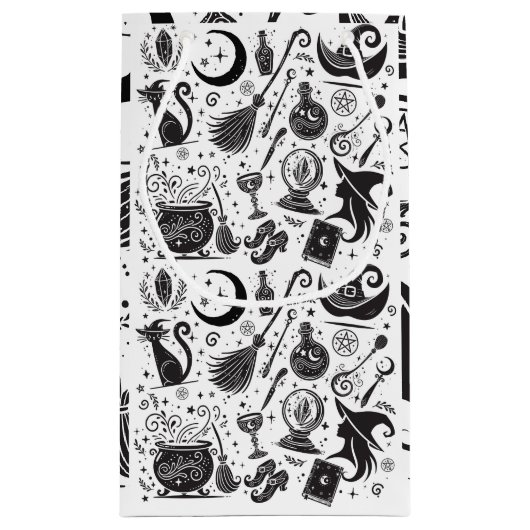 Magische heks grillige wiccan heidense partij klein cadeauzakje (Achterkant)
