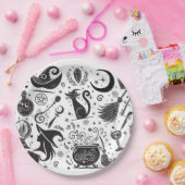 Magische heks grillige wiccan heidense partij papieren bordje (Feest)