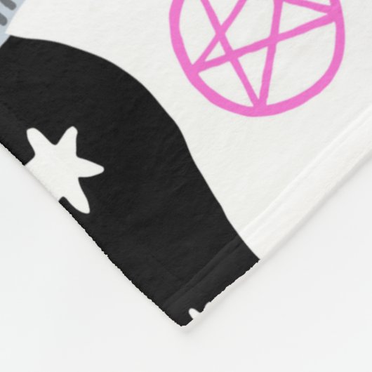  magische heks naadloos patroon. Witvaartuig b Fleece Deken (Hoek)