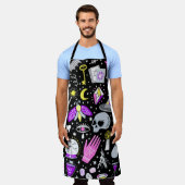 magische heks naadloos patroon. Witvaartuig b Schort (Gedragen)