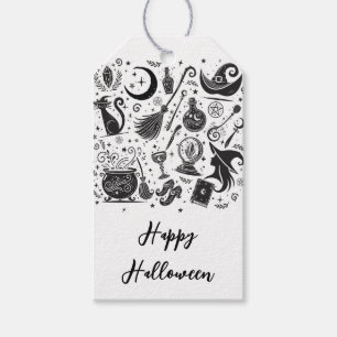 Magische Heks Whimsical Wiccan Heidense Feest Cadeaulabel