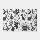 Magische heks Whimsical Wiccan Pagan Deurmat (Voorkant)