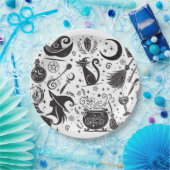 Magische Heks Whimsicale Wiccan Heidense Feest Papieren Bordje (Feest)