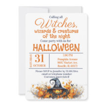 Magische heksen en tovenaars Halloween Party