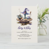 Magische heksentafel Halloween Kaart (Staand voorkant)