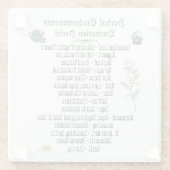 Magische hekserij kruiden Spiritueel heidens Glazen Onderzetter (Achterkant)