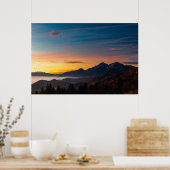 Magische hemel boven de berg Storžič Poster (Keuken)