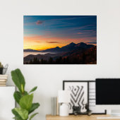 Magische hemel boven de berg Storžič Poster (Thuiskantoor)