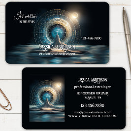 magische hemelhoroscoop astroloog visitekaartje