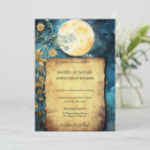 Magische hemelse astro kosmische gouden sterren ma kaart (Staand voorkant)