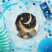 Magische hemelse Baby shower maansterren thema Papieren Bordje (Feest)