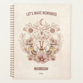 Magische hemelse paddenstoel Moon Boho Planner (Voorkant)