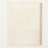 Magische hemelse paddenstoel Moon Boho Planner (Achterkant)