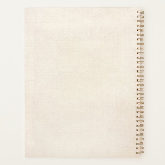 Magische hemelse paddenstoel Moon Boho Planner (Achterkant)