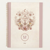 Magische hemelse paddenstoel mot maan boho planner (Voorkant)