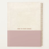 Magische hemelse paddenstoel mot maan boho planner (Achterkant)