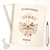 Magische hemelse paddenstoel schimmels maan boho planner