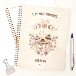 Magische hemelse paddenstoel schimmels maan boho planner