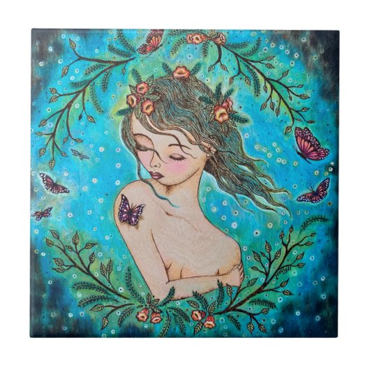 Magische hemelse Tegel Tegeltje (Voorkant)