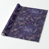 Magische Hemeltuin met Vlinders, Lavendel Cadeaupapier (Uitgerold)